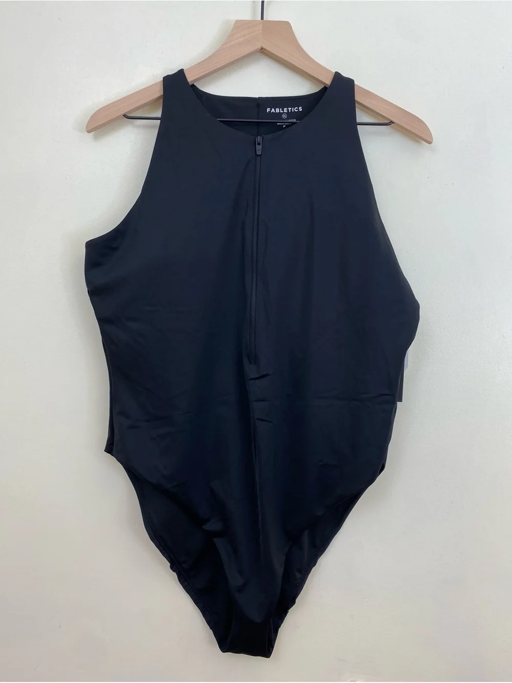 Fabletics Women’s Zip-Front One Piece Swimsuit Size XL Black NWT - Picture 7 of 12